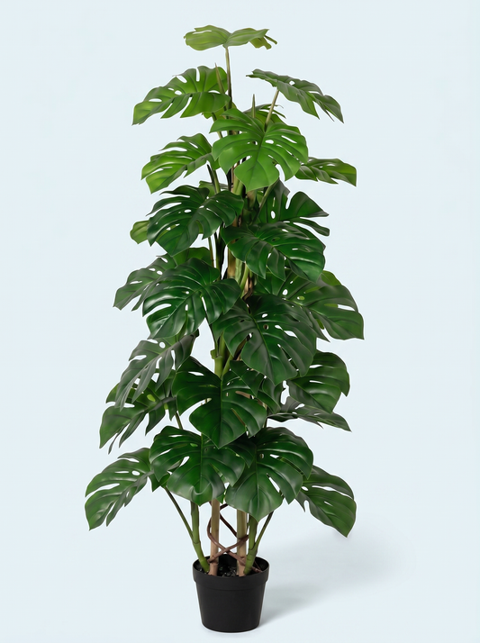 Kunstigt Monstera Monkey Leaf plante 125 cm.