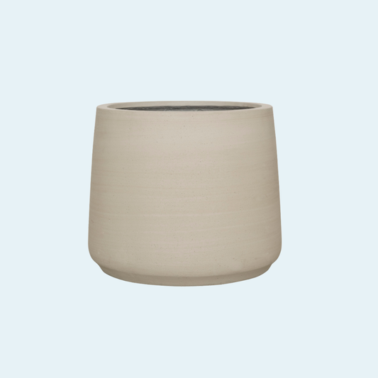 Beige Fibersten Potte Ø23 x H19 cm.